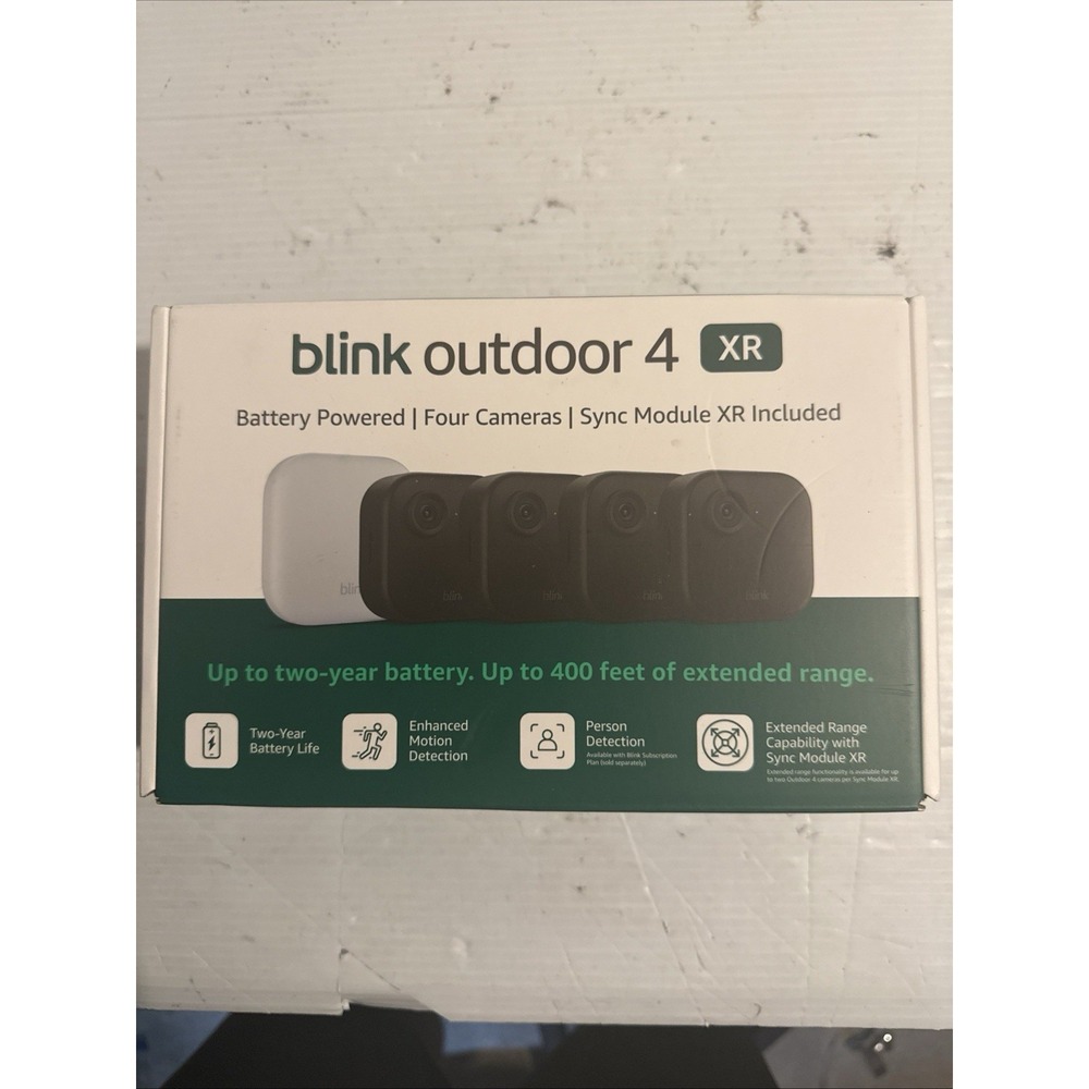 Blink Outdoor 4 XR Four Camera System w/Sync Module XR BRAND NEW Factory Sealed